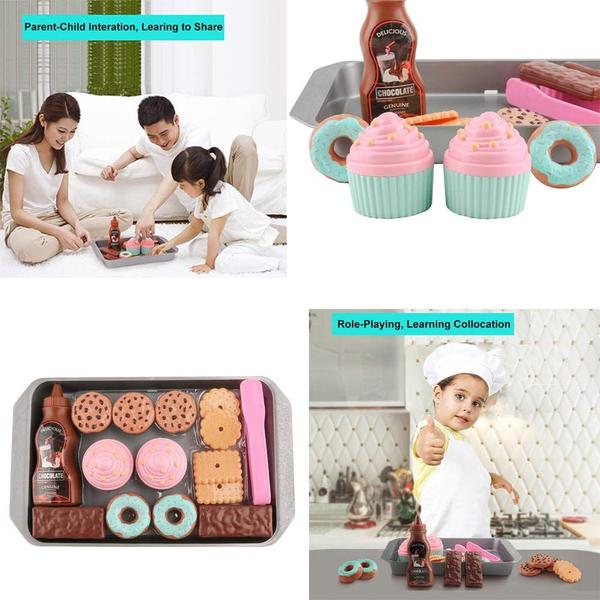 Imagem de Jogue Food Set Elitoky Cookie com biscoitos e cupcakes