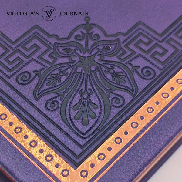 Imagem de Jornal VICTORIA'S JOURNALS Leatherette vintage A5 14,5x20,5 cm