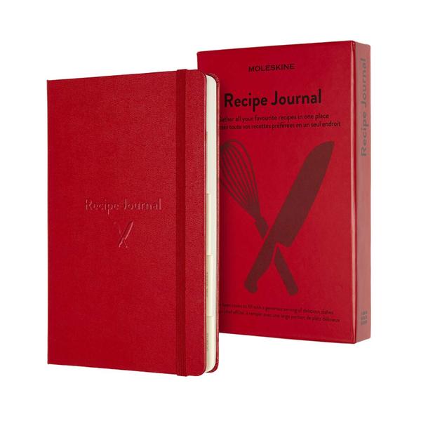 Imagem de Journal Moleskine Passion Recipe, capa dura, grande, vermelho escarlate