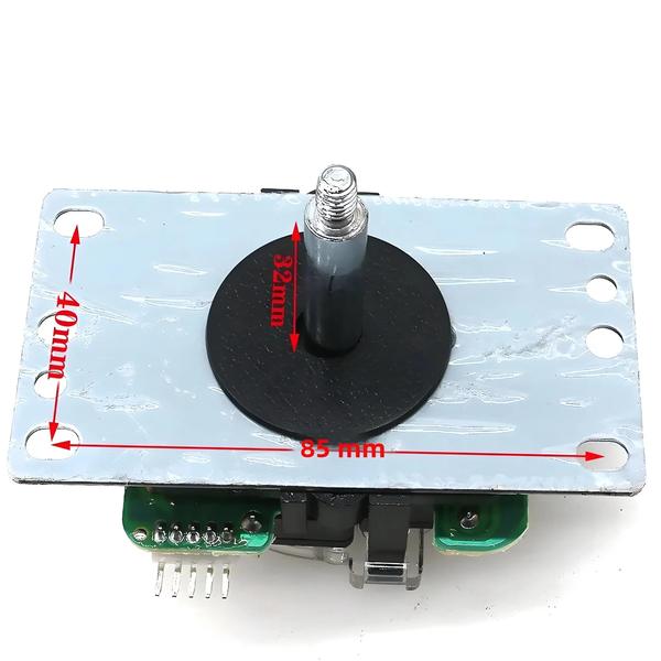 Joystick SANWA Clássico de 8 Vias com Restrictor Quadrado e Conector de 5 Pinos para Arcade Imagem de Joystick SANWA Clássico de 8 Vias com Restrictor Quadrado e Conector de 5 Pinos para Arcade