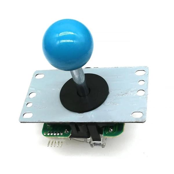 Joystick SANWA Clássico de 8 Vias com Restrictor Quadrado e Conector de 5 Pinos para Arcade Imagem de Joystick SANWA Clássico de 8 Vias com Restrictor Quadrado e Conector de 5 Pinos para Arcade