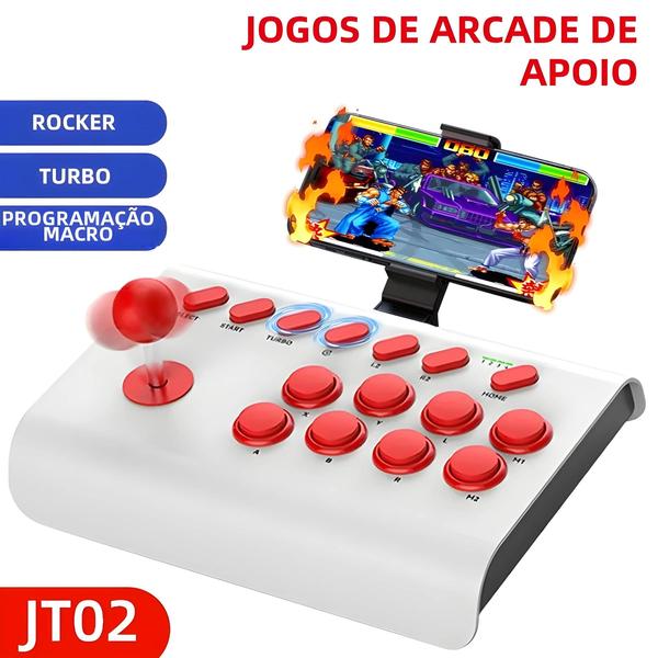 Imagem de Joystick USB Sem Fio Retrô - Arcade Gamepad para PS4, PS3, Android e iOS