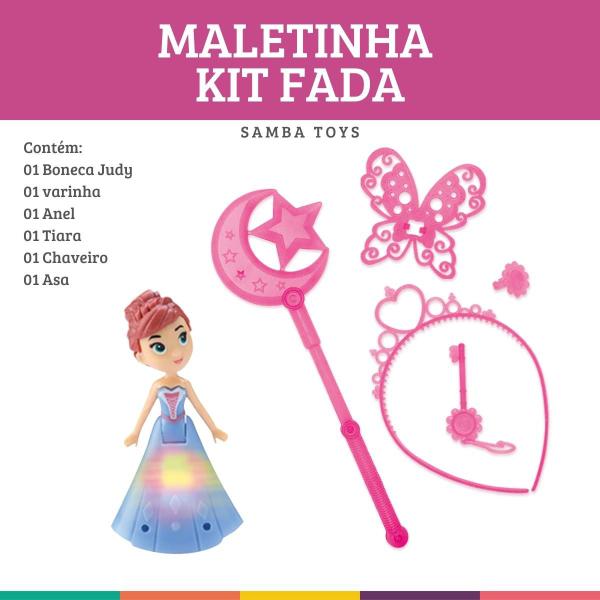 Imagem de Judy Maletinha Kit Fada com Bonequinha Samba Toys