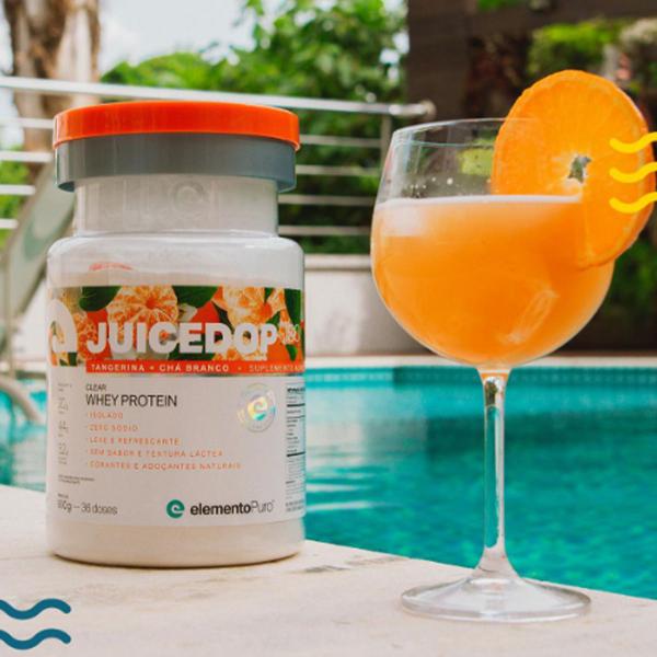 Imagem de Juicedop X Tangerina e Chá Branco Whey Protein 450g Elemento Puro