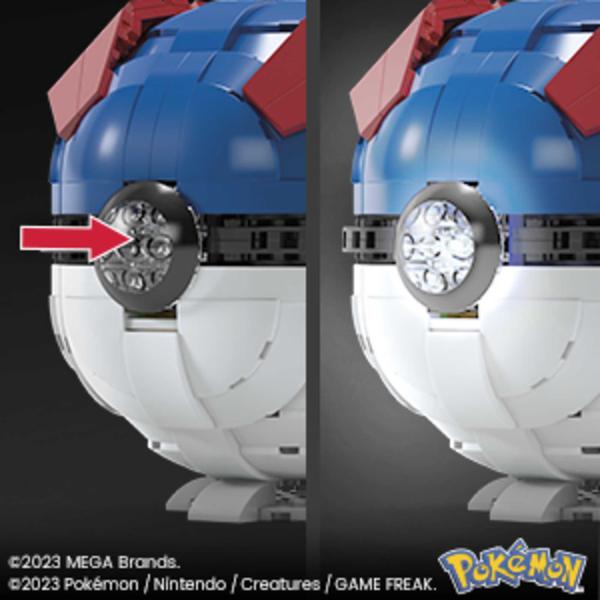 Imagem de Jumbo Great Ball - Pokebola - Blocos de Montar Pokémon - 300 Peças - Mega - Mattel