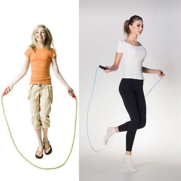 Imagem de Jump Rope Wokex com velocidade ajustável do Counter Fitness (azul)