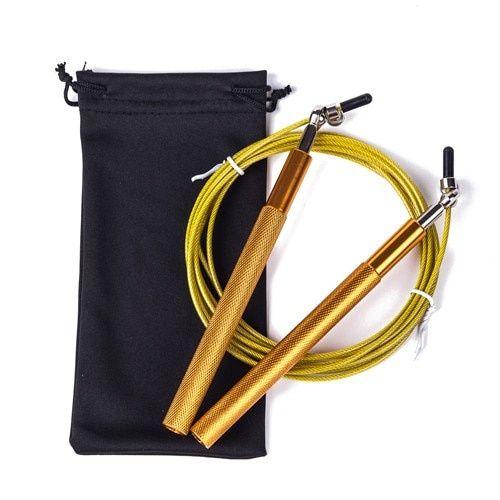 Jump Rope Wokex Exercício Funcional com velocidade ajustável 3 m dourada Imagem de Jump Rope Wokex Exercício Funcional com velocidade ajustável 3 m dourada