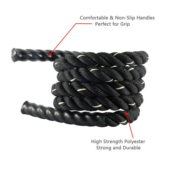 Jump Rope Yaesport Heavy para treinamento de força de 3 cm x 3 m Imagem de Jump Rope Yaesport Heavy para treinamento de força de 3 cm x 3 m