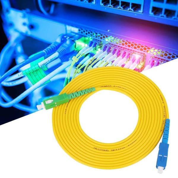 Imagem de Jumper de fibra óptica Walfront monomodo 15m SC/APC-SC/UPC