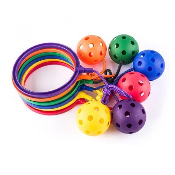 Imagem de Jumping Toy Swing Balls Wokex Fitness Game para crianças/adultos roxo