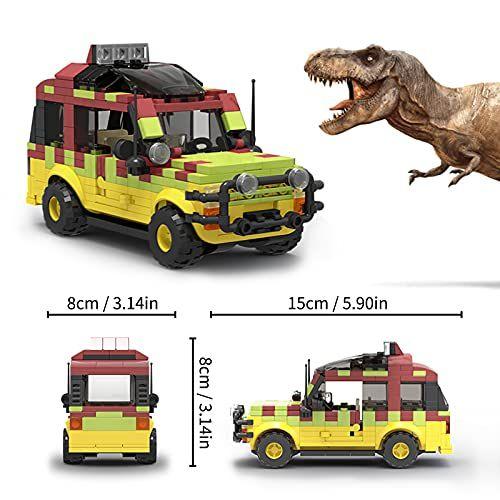 Imagem de Jurassic Car Building Blocks, Dinosaur World Car Toys Jurassic Movie Building Bricks, Building Gift for Kids, Building Set Model Toy for Decoration and Festival(309 Peças)