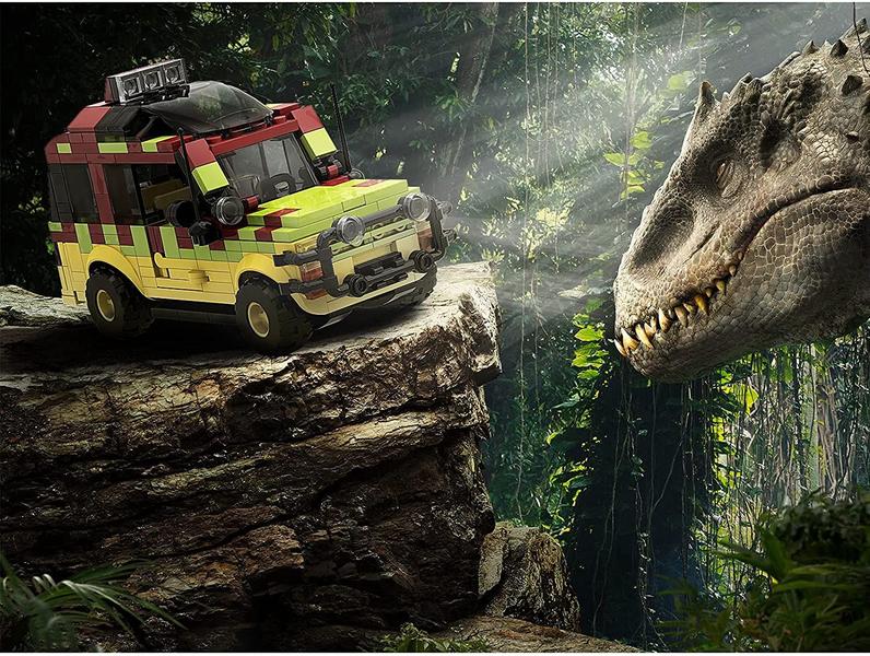 Imagem de Jurassic Car Building Blocks, Dinosaur World Car Toys Jurassic Movie Building Bricks, Building Gift for Kids, Building Set Model Toy for Decoration and Festival(309 Peças)