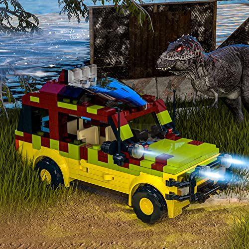 Imagem de Jurassic Car Building Blocks, Dinosaur World Car Toys Jurassic Movie Building Bricks, Building Gift for Kids, Building Set Model Toy for Decoration and Festival(309 Peças)