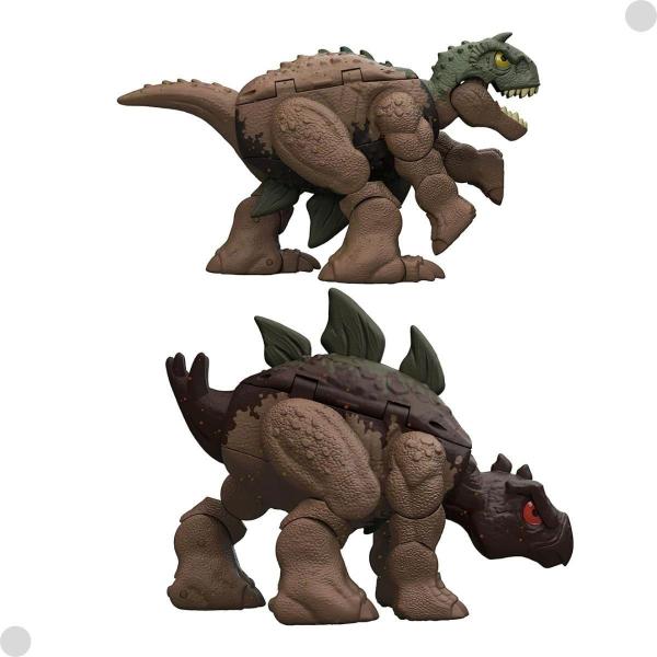 Jurassic World Carnotaurus & Stegosaurus - Mattel Imagem de Jurassic World Carnotaurus & Stegosaurus - Mattel