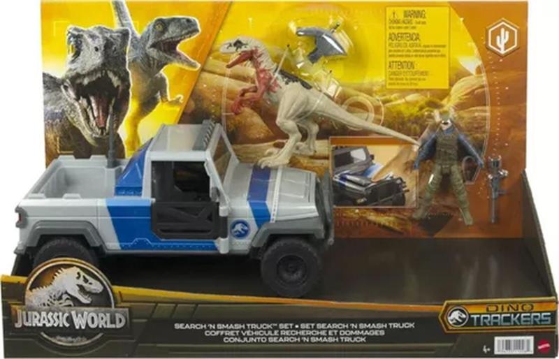 Imagem de Jurassic World - Dinossauro Atrociraptor e Veículo - HKY13 - Mattel