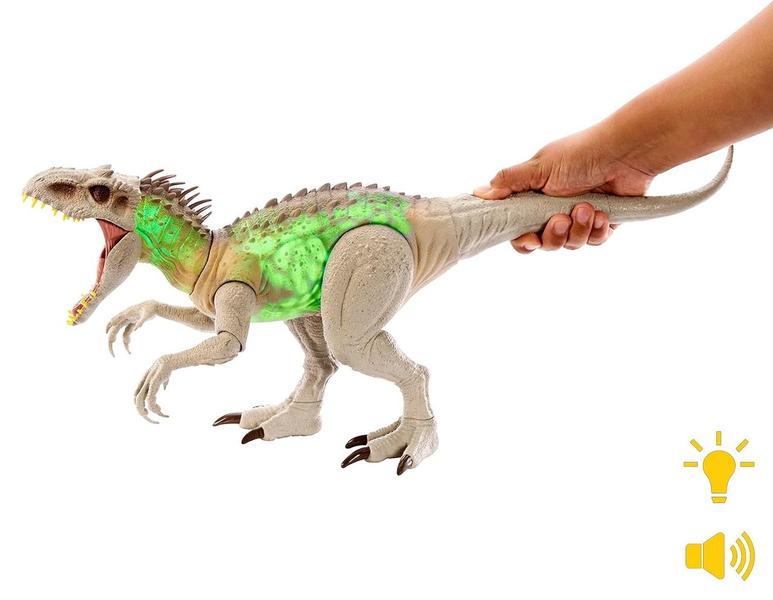 Imagem de Jurassic World Indominus Rex Camuflagem Com Luz e Som - Mattel HNT63