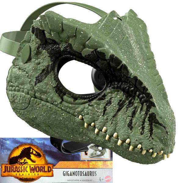 Imagem de Jurassic World Máscara de Ação Dinossauro Giganotossauro - Mattel GWM56