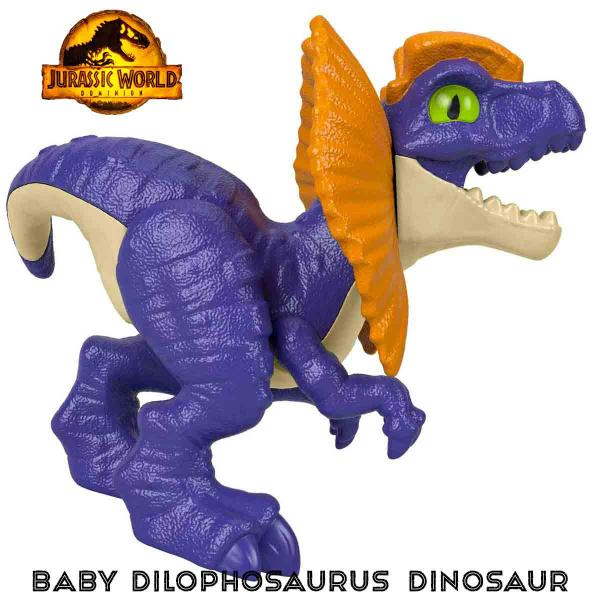 Imagem de Jurassic World Mini Boneco Dinossauro Dilophosaurus Baby - Imaginext Mattel HFC07