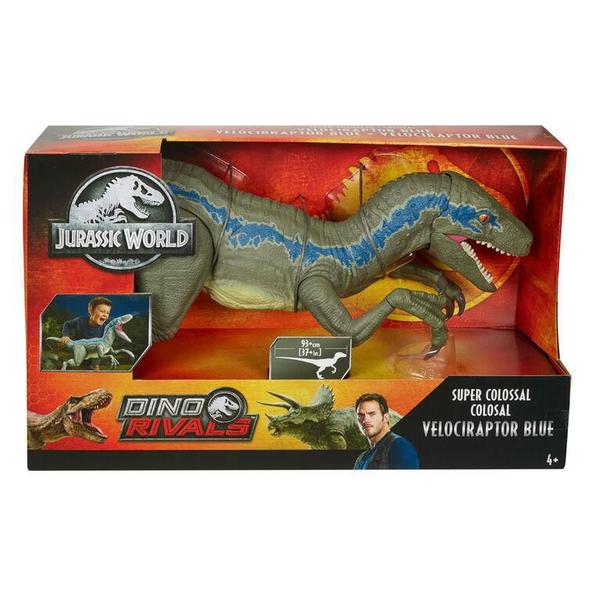 Imagem de Jurassic World Super Colossal Velociraptor Blue Gigante