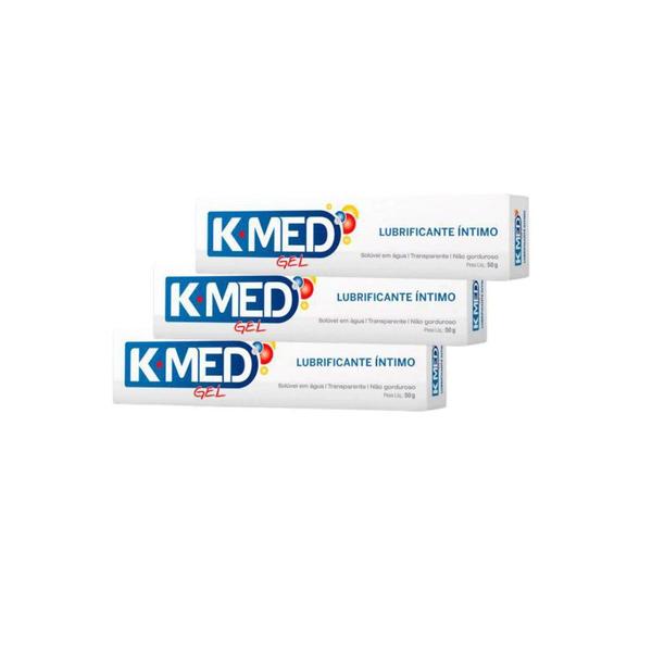 Imagem de K-med Gel Lubrificante Intimo Cimed 3x50g sex shop Kmed Prazer Sexual