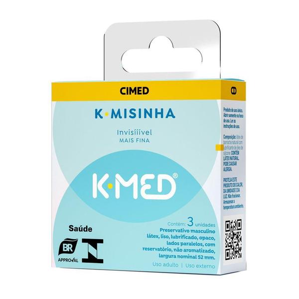 Imagem de K-Misinha K-Med Preservativo Invisível 3 Unidades