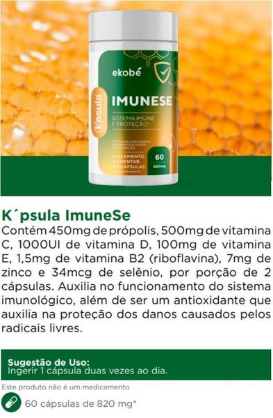 Imagem de K'psula Imunese- Vit. C- Vit. D- Vit. E- Selênio e Zinco