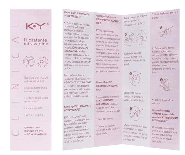 Imagem de K-Y Hidratante Vaginal 30G 10 Aplicadores Ky