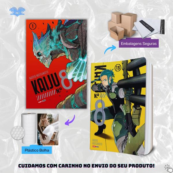 Kaiju N. 8 Mangá Volume 1 Ao 13 - KIT Panini Capa Comum português