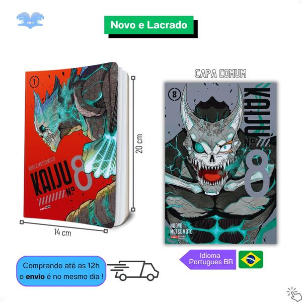 Imagem de Kaiju N. 8 Mangá Volume 1 Ao 8 - KIT Panini Capa Comum português BR