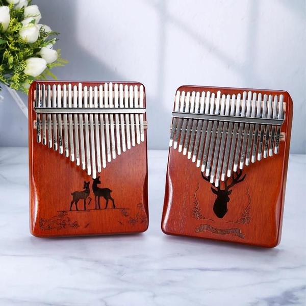 Imagem de Kalimba Profissional de 17 ou 21 Teclas - Piano de Polegar Portátil para Iniciantes