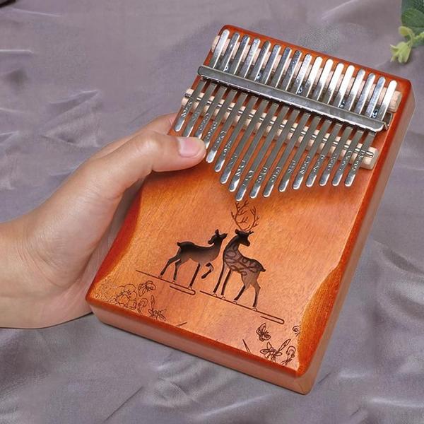 Imagem de Kalimba Profissional de 17 ou 21 Teclas - Piano de Polegar Portátil para Iniciantes