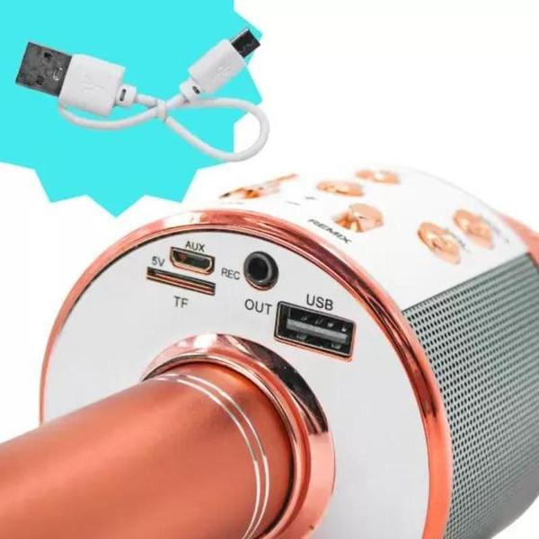 Karaoke Microfone Sem Fio Bluetooth Micro Karaoke Casa - DRAIK Imagem de Karaoke Microfone Sem Fio Bluetooth Micro Karaoke Casa