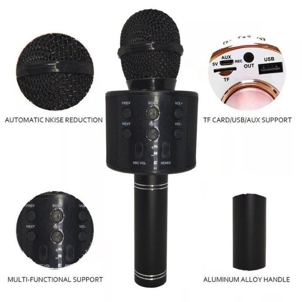Karaoke Microfone Sem Fio Bluetooth Micro Karaoke Casa - DRAIK Imagem de Karaoke Microfone Sem Fio Bluetooth Micro Karaoke Casa