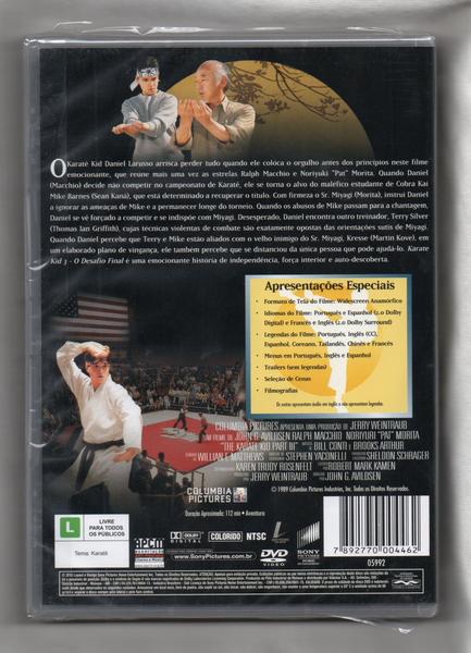 Karatê Kid III O Desafio Final DVD - Sony Pictures Imagem de Karatê Kid III O Desafio Final DVD