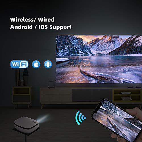 Imagem de KARCLE WiFi Mini Projetor, 7500L Vídeo Portátil Movie Pro