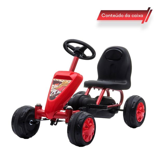 Imagem de Kart Pedal Infantil Confortável Estimula Equilíbrio 3 Anos