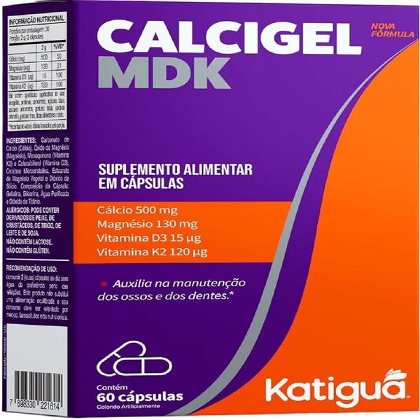 Imagem de Katigua Calcigel MDK 60 Cápsulas