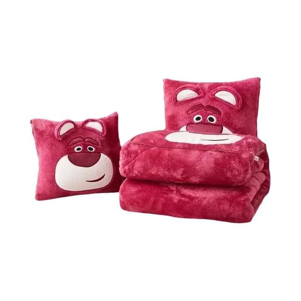 Kawaii Disney Stitch Flanela Lance Travesseiro Cobertor Dois Em Um Cobertor De Cochilo Par... Kawaii Disney Stitch Flanela Lance Travesseiro Cobertor Dois Em Um Cobertor De Cochilo Par...