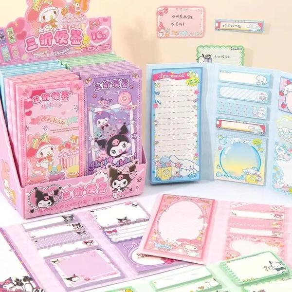 Imagem de Kawaii Fofo Kuromi My Melody Cinnamoroll Pochacco Notas Adesivas Bloco De Notas Para Estudantes