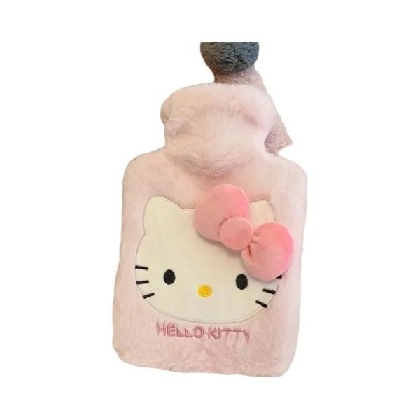 Imagem de Kawaii Sanrio Olá Kitty Kuromi Cinnamoroll Melodia 500ml Saco De Água Quente De Pelúcia Reutilizável