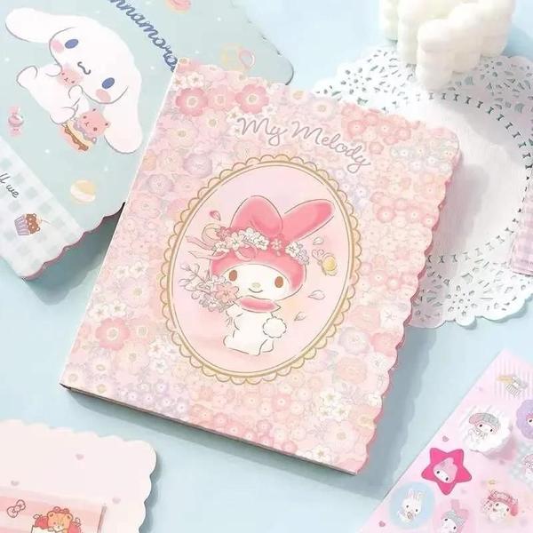 Imagem de Kawaii Sanrio Olá Kitty Kuromi Conjunto De Adesivos À Prova D'água Bonito Desenho Animado Carta