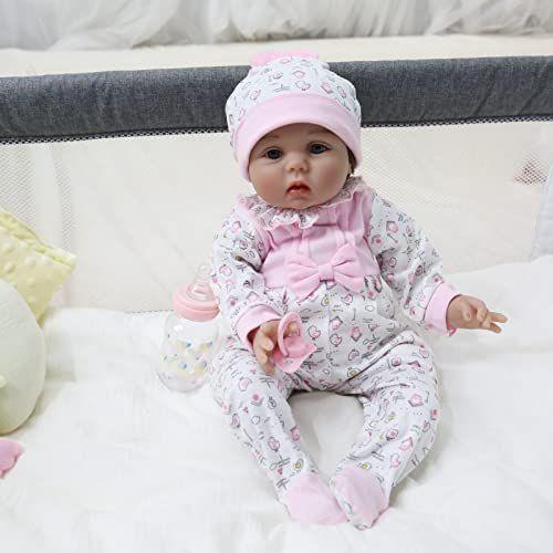 Imagem de Kaydora Reborn Baby Doll Girl, 16 polegadas Soft Weighted Body, Cute Lifelike Handmade Silicone Doll