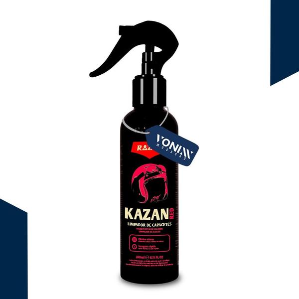 Imagem de Kazan red 240 ml - limpador de capacetes razux/vonixx