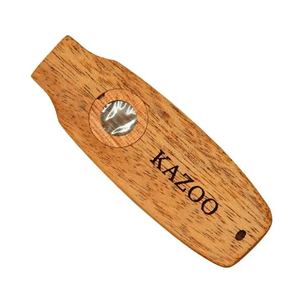 Imagem de Kazoo de Madeira Portátil - Leve, com Cordões e Caixa de Presente