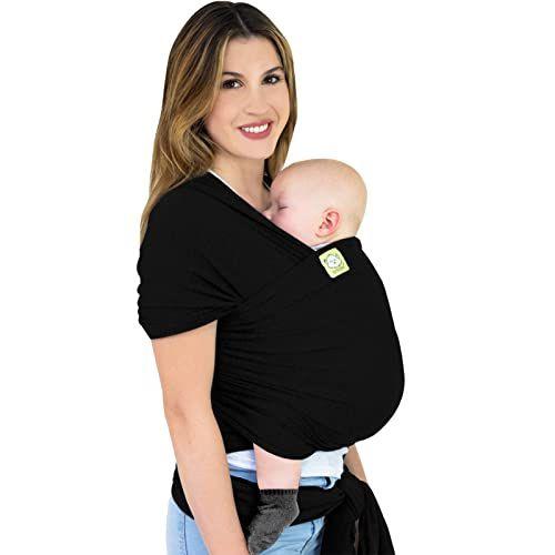 Imagem de KeaBabies Baby Wrap Carrier - All in 1 Original Breathable Baby Sling, Lightweight, Hands Free Baby Carrier Sling, Baby Carrier Wrap, Baby Carriers for Newborn, Baby Wraps Carrier (Trendy Black)