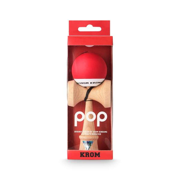 Imagem de Kendama KROM POP RED Textura suave e equilíbrio perfeito