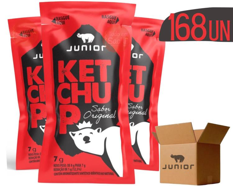 Imagem de Ketchup Em Sachê Catchup Junior 7g - 168 Pacotinhos