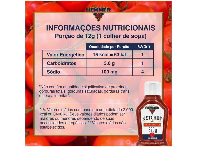 Imagem de Ketchup Hemmer Tradicional 320g