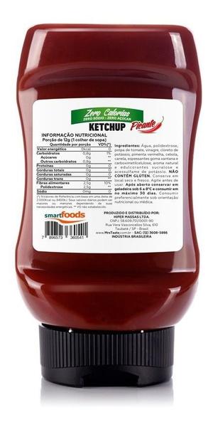 Ketchup Picante (350g) Zero Sódio & Zero Açúcar Mrs Taste Imagem de Ketchup Picante (350g) Zero Sódio & Zero Açúcar Mrs Taste