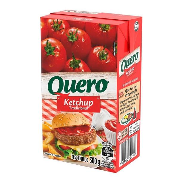 Imagem de Ketchup Quero Tradicional 300g - Embalagem com 24 Unidades